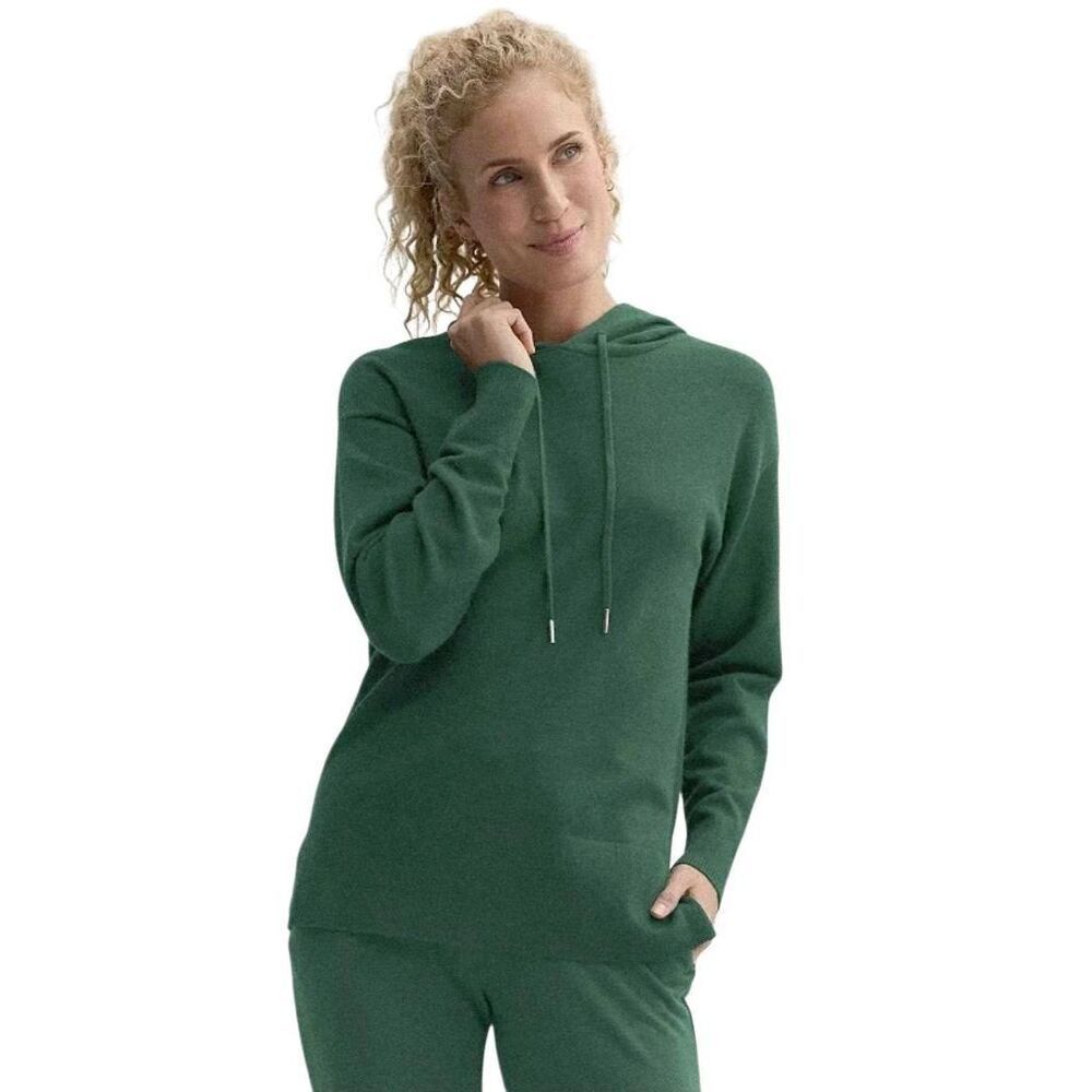 Tek Gear Women's Green Viscose/Polyester/Nylon Knit Tunic Hoodie Sweater NEW NWT